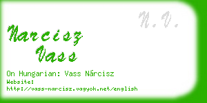 narcisz vass business card